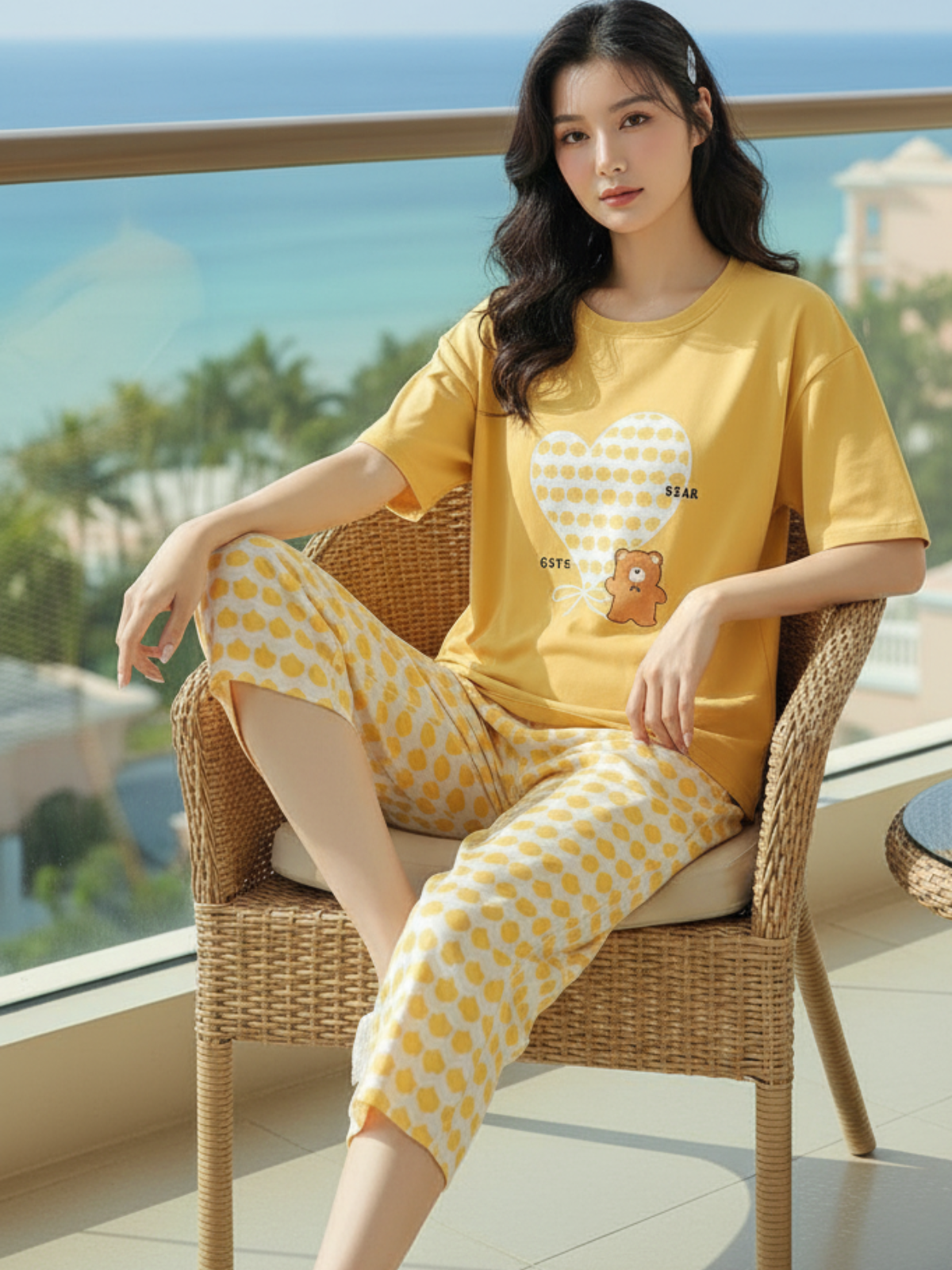 SR-CUTE BEAR PRINTED NIGHT SUIT