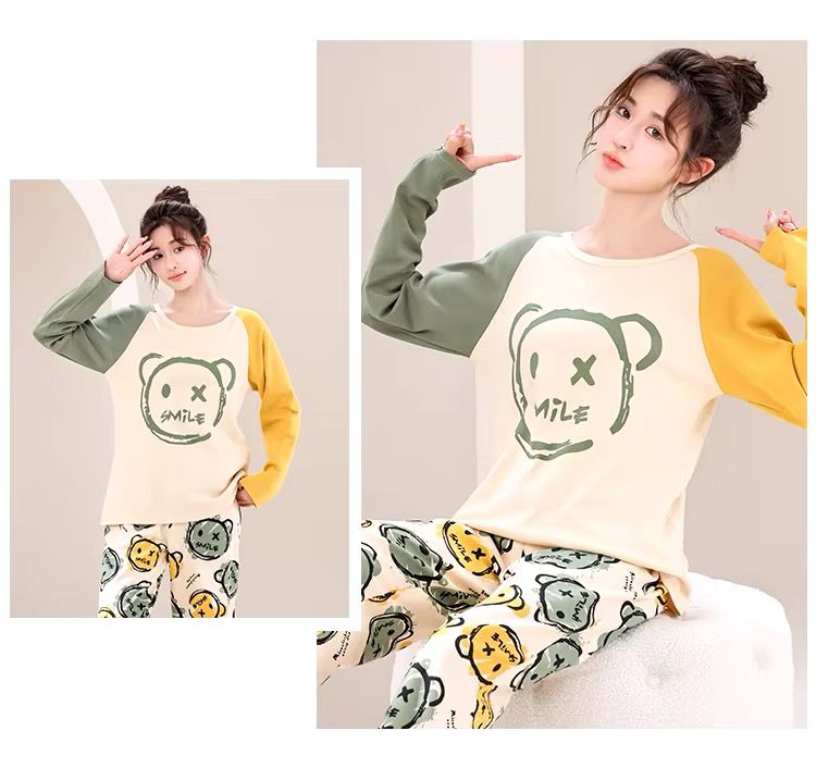 CREEP SMILEY PRINTED - PJ SUIT FOR WOMEN
