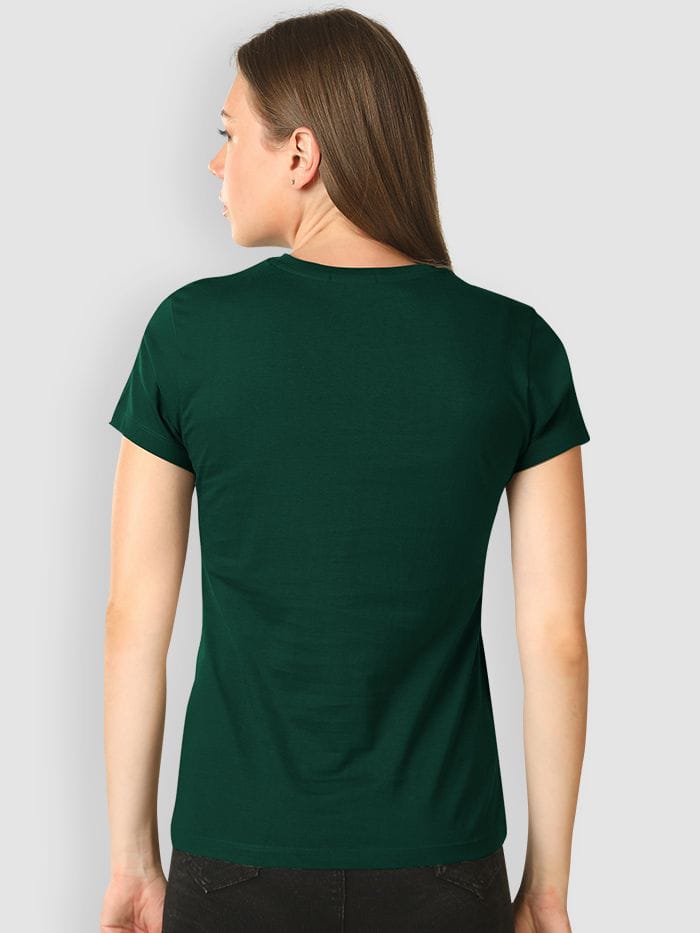 Plain Tees For Women - DARK GREEN
