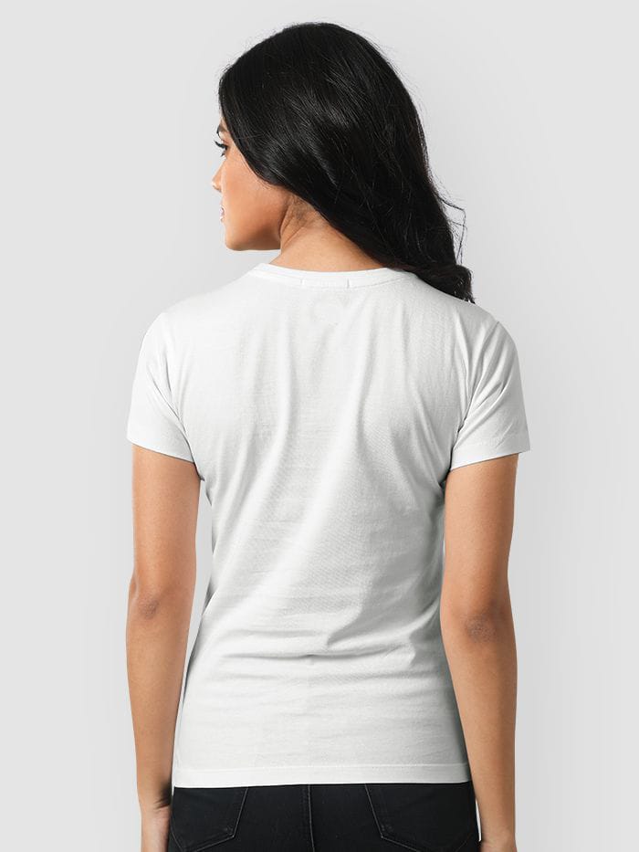 Plain Tees For Women - WHITE