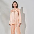 PLAIN SILK NIGHT SUIT - DUSTY ROSE