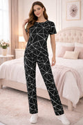 “Noir Geometric PJ Set”
